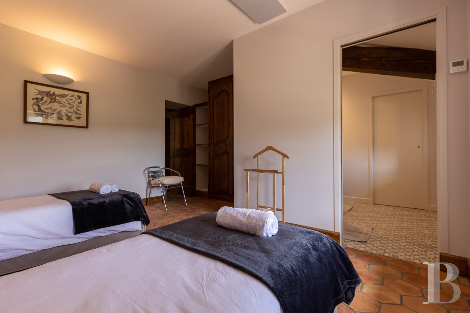 A former 17th-century farmhouse in the shadow of a chateau, in Saint-Alban-Auriolles in the Ardèche - photo  n°19